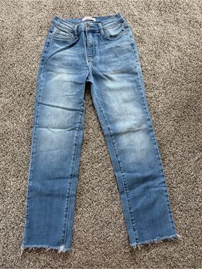 Vibrant Blue Straight Leg Jeans